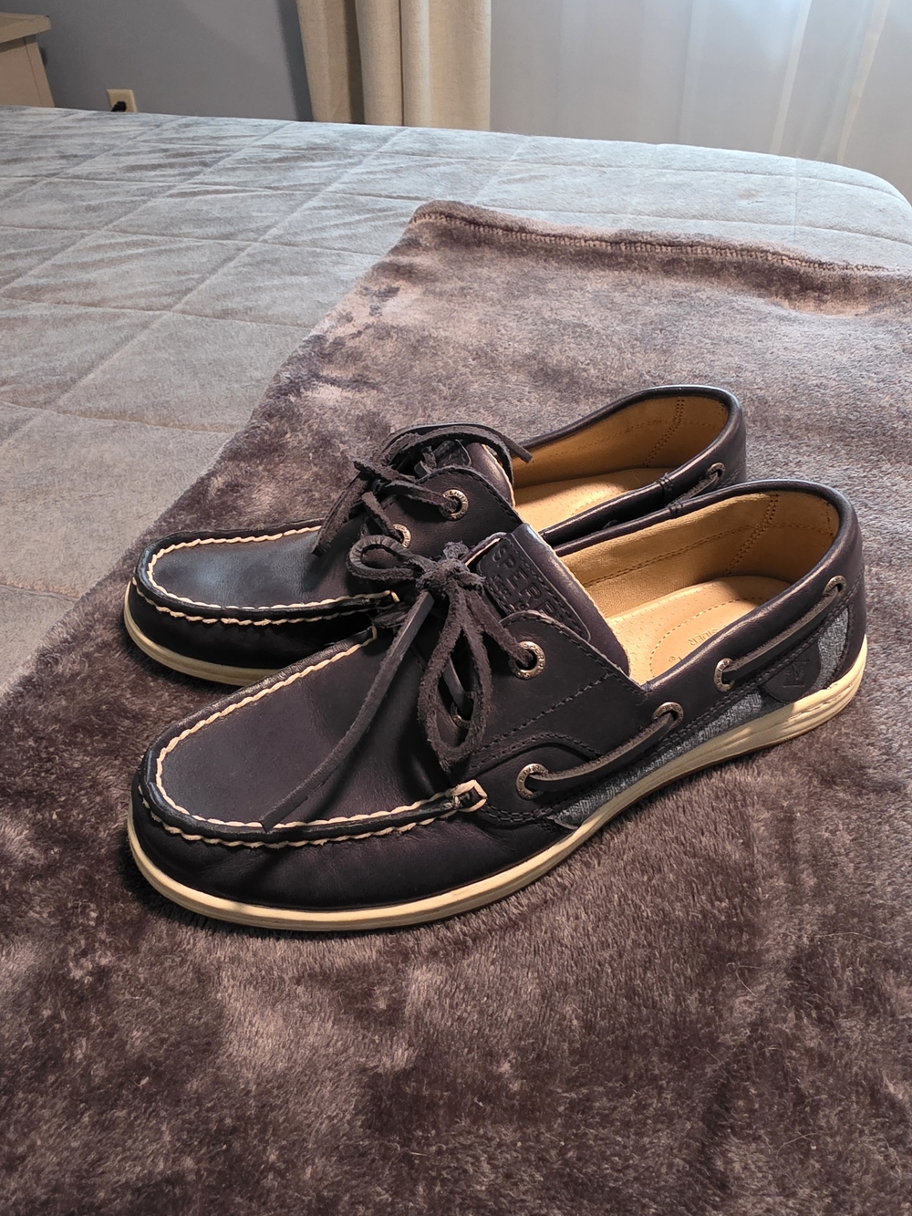 Sperry Navy Boat Shoes Size 6.5 Women’s Like New